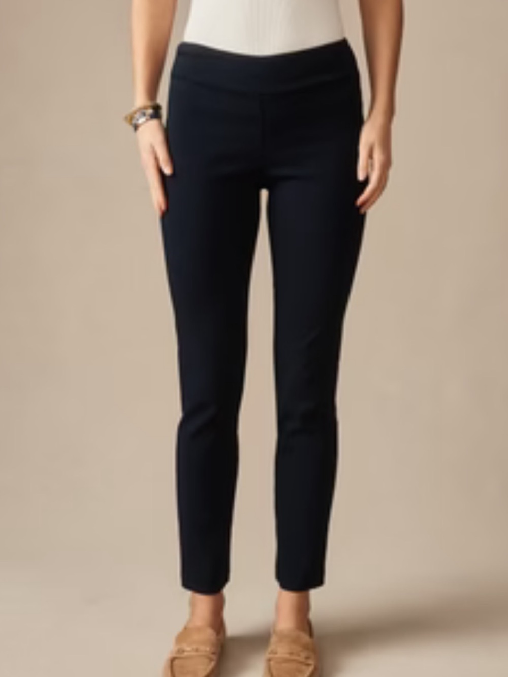 J. McLaughlin Dark Navy Masie Pants Amelia Cloth Size 12